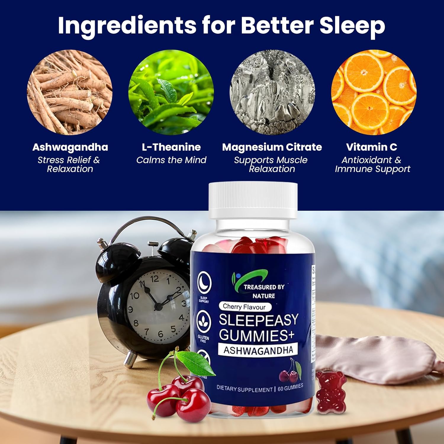 Melatonin-Free Sleep Gummies - Natural Relaxation Support